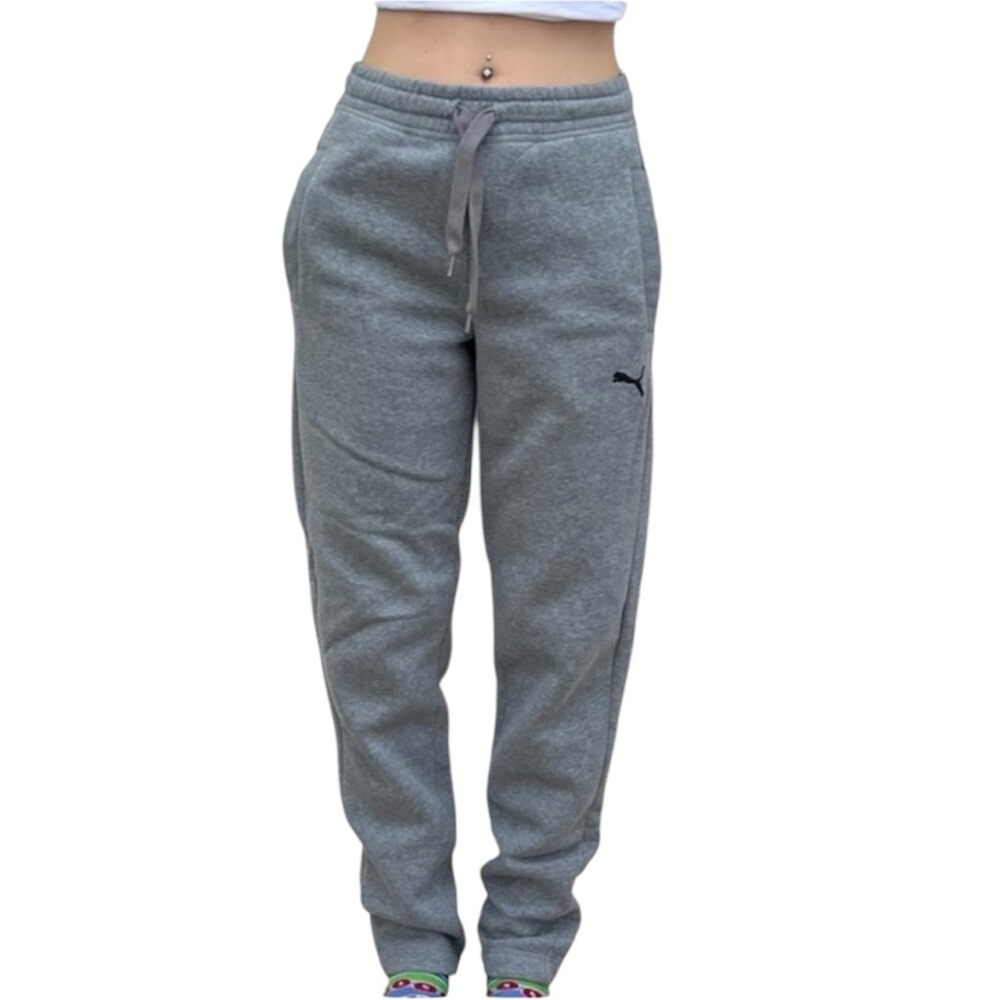 Women’s PUMA Charcoal Gray Fleece Jogger Sweatpants Size Small